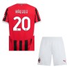 Conjunto (Camiseta+Pantalón Corto) AC Milan Kalulu 20 Primera Equipación 2024-25 - Niño